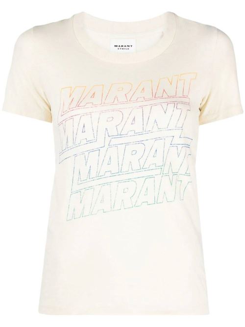 T-shirt in jersey di cotone MARANT ETOILE | TS0148FAB1N09E23EC